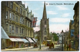 NOTTINGHAM : ST. PETER'S CHURCH / ST PETER'S HOTEL - Nottingham