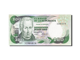 Billet, Colombie, 200 Pesos Oro, 1982-1984, 1991-04-01, KM:429d, NEUF - Colombie