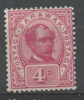 Sarawak 1899 4c Sir Charles Brooke  Issue #39  MH - Sarawak (...-1963)