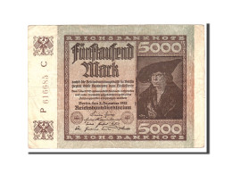 Billet, Allemagne, 5000 Mark, 1922, 1922-12-02, KM:81a, TB - 5000 Mark