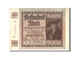 Billet, Allemagne, 5000 Mark, 1922, 1922-12-02, KM:81a, TB - 5.000 Mark