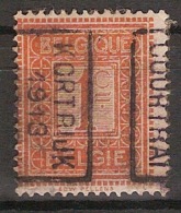 PELLENS Type Cijfer Nr. 108 Voorafgestempeld Nr. 2155 Positie B   KORTRIJK 1913 COURTRAI  ; Staat Zie Scan ! - Roller Precancels 1910-19