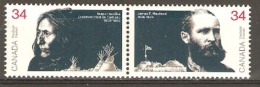 Canada 1986 SG 1214-15 Founders Of  Canadian West Unmounted Mint. - Historia Postale