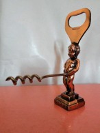 Tire-Bouchon / Décapsuleur  - Manneken Pis - Métal Doré - Bottle Openers