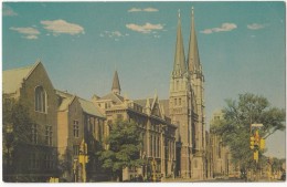 Marquette University Law School, Johnston Hall And Gesu Church, Milwaukee, Wisconsin, Unused Postcard [17638] - Milwaukee