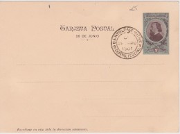 ARGENTINE 1901 ENTIER POSTAL CARTE ILLUSTREE DE BARTOLOME THEME CHEVAL - Postal Stationery