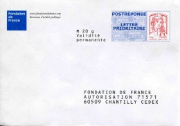 PostRéponse "FONDATION DE FRANCE" - Au Verso N° 14P177 - Prêts-à-poster:Answer/Ciappa-Kavena