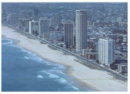 (185) Australia (postcard With Special Postmark) - QLD - Surfers Paradise Beach - Gold Coast