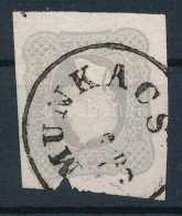 O 1861 Hírlapbélyeg Világosszürke /  Newspaper Stamp Lighgt Gray, 'MUNKACS'; Certificate:... - Altri & Non Classificati