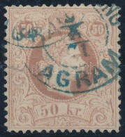 O 1867 50kr Kék '(GELDANWEISU)NG AGRAM' (150.000) (kis Beszakadás / Small Tear) - Altri & Non Classificati