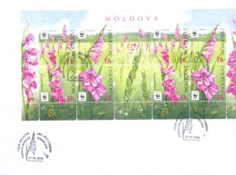 2016. Flowers, Gladiolus Imbricatus, FDC With Sheetlet, Mint/** - FDC