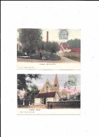 NOAILLES --Lot De 2 Cpa - Eglise , Et Moulin Se Pierre - Noailles