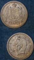 M_p> Monaco 2 Franchi ( 1945 ) - Bronzo - Alta Conservazione - 1922-1949 Luigi II