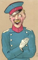 T4 German Military Officer, Caricature, Humour, Litho (b) - Non Classificati