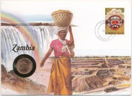 Zambia 1983. 2n Cu-acél 'K.D. Kaunda' Forgalmi érme Bélyeges Borítékon,... - Non Classificati