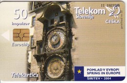 SLOVENIA SLOVENIJA PHONECARD 2004 ČEŠKA  CZECH REPUBLIC POMLAD V EVROPI SPRING IN EUROPE TELEKOM CAT.NO. 579 - Slovenia