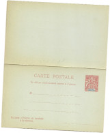 Entier Postal , Cp Rp 10 Centimes Rouge Sur Vert , Neuf - Covers & Documents