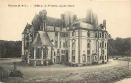 - Indre Et Loire - Ref A684 - Monnaie - Chateau Du  Mortier - Façade Nord  - Chateaux - Carte Bon Etat - - Monnaie