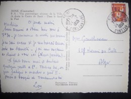 Algerie , Carte De Constantine 1955 Pour Hyeres - Briefe U. Dokumente