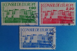 France 1986 : Conseil De L´Europe N° 93 à 95 Oblitéré - Gebraucht