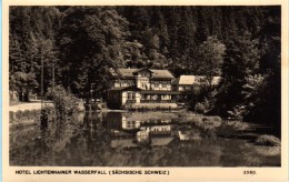 Kirnitzschtal Lichtenhain - S/w Hotel Lichtenhainer Wasserf. - Kirnitzschtal