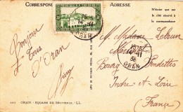 ALGERIE Carte Postale Ancienne Oran De 1938 Ex Colonie Française 30 Centimes Timbre Ghardaia Mzab - Envoi Pour La France - Brieven En Documenten