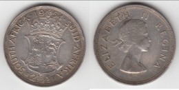 **** AFRIQUE DU SUD - SOUTH AFRICA - 2-1/2 SHILLINGS 1954 ELISABETH II - ARGENT - SILVER **** EN ACHAT IMMEDIAT !!! - South Africa