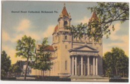 Sacred Heart Cathedral, Richmond, VA, 1940 Used Postcard [17714] - Richmond