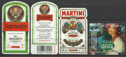 Mini Bottle Labels, Set Of 3. - Alcools & Spiritueux