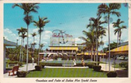 Florida Fort Lauderdale Fountain And Patio At Bahia Mar Yacht Basin 1963 - Fort Lauderdale
