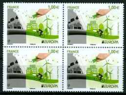 SALE!!! FRANCIA FRANCE FRANKREICH 2016 EUROPA CEPT THINK GREEN Block Of 4 Stamps MNH ** - 2016