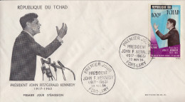 Enveloppe  FDC  1er  Jour    TCHAD    Président   John  KENNEDY   1964 - Kennedy (John F.)