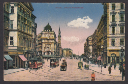 AUSTRIA - Vienna, Wien - Praterstrasse, Tram, Old Postcard - Prater