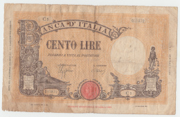 Italy 100 Lire 1942 VG Pick 59 - 100 Liras