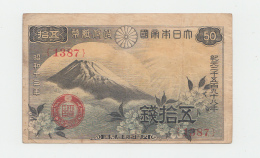 Japan 50 Sen 1938 VF Pick 58 - Japon