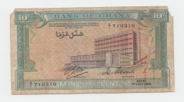 Ghana 10 SHILLINGS 1962 G-VG Pick 1c  1 C - Ghana