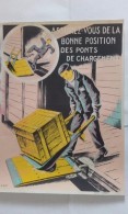 Affiche SNCF De Sécurité - 44 - Assurez Vous De La Bonne Position Des Ponts De Chargement - Chemin De Fer