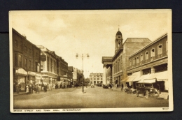 ENGLAND  -  Peterborough  Bridge Street And Town Hall  Unused Vintage Postcard - Otros & Sin Clasificación