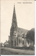 Cpa, Graçay (Cher), Eglise Notre-Dame, Animée - Graçay