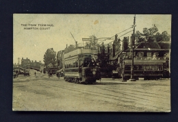 ENGLAND  -  Hampton Court  The Tram Terminus  Unused Vintage Postcard - Middlesex