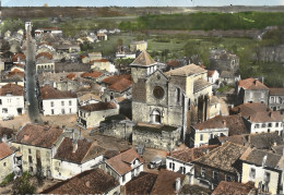 CPSM Riscle - L´Eglise - Avenue De L'Adour - Vue Aérienne - Riscle