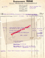 24 - PERIGUEUX - FACTURE ETS VIDAL -PETIT DEJEUNER CHATAIGNECAO- PONT DE LA CITE - 1948 - 1900 – 1949