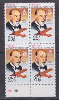 British Antarctic Territory  1981 25p Value  Perf. 12 Hubert Wilkins "San Francisco"  Bl Of 4 ** Mnh (30146) - Unused Stamps