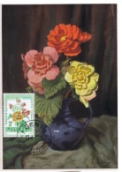 FLOR-L45 - BELGIQUE Carte Maximum Floralies Gantoises 1960 - 1951-1960