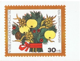 FLORA-L50 - ALLEMAGNE Carte Maximum Bouquet De Noël 1974 - 1961-1980