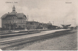 AK Güsten Anhalt Bahnhof Zug Eisenbahn Bei Stassfurt Bernburg Ilberstedt Aschersleben Nienburg Calbe Giersleben Gröna - Stassfurt