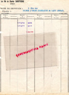 ALGERIE - ORAN - FACTURE LES FILS DE CHARLES SAINTPIERRE - ANNEES 40 - Other & Unclassified