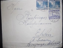 Pologne Lettre De 1938 Pour Lucern , Cachet Faible - Covers & Documents