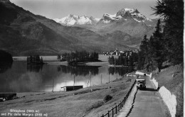 SILVAPLANA → Saurer Postauto Auf Der Seestrasse, Ca.1945 - Silvaplana