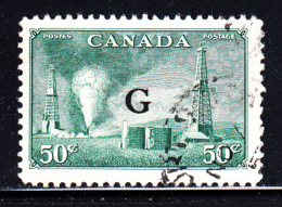 Canada Used Scott #O24 50c Oil Wells - ´G´ Overprint - Surchargés